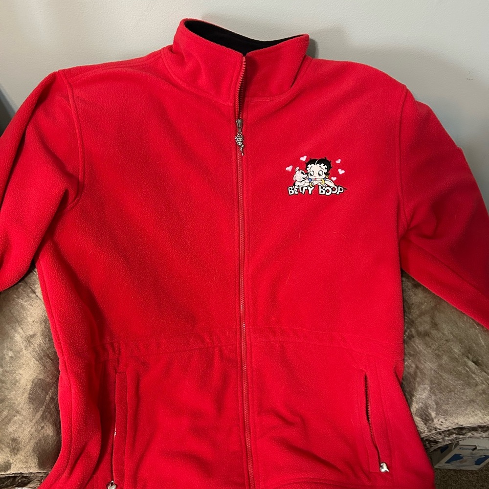 Red Betty Boop Fleece Jacket